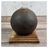 Civil War Confederate Bormann Fused Cannonball