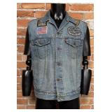 Vintage Levis 70507 Denim Motorcycle Vest