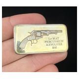 Lincoln Mint Le Mat Revolver 1oz Silver Bar