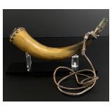 Early American Scrimshaw Powder Horn