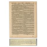 1776 Christopher Saur Gun Wad Bible Page