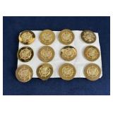 WW2 US Army Transportation Corps Collar Discs
