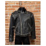 Vintage Leather Motorcycle Jacket