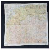 WW2 Silk Pilots Escape and Evasion Map