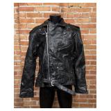 Diamond Plate Buffalo Leather Motorcycle Jacket