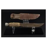 Solingen IMCO 47 Stag Horn Handle Hunting Knife