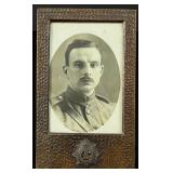 WWI WW1 British Sweetheart Trench Art Frame