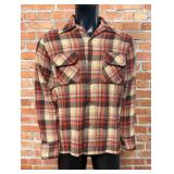 Vintage Kings Road Sears Wool Plaid Flannel Shirt