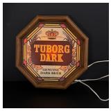 Tuborg Dark Beer Lighted Bar Sign