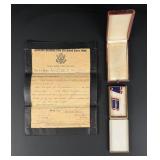 WWI Named Distinguished Service Cross Medal Boxes