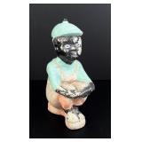 Black Americana Cast Stone Lawn Jockey