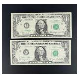$1 US Star Note Bank Notes