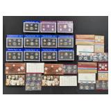 Collection of US Coin Proof Sets