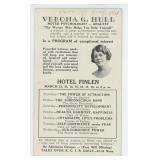 1931 Butte Montana Verona Hull Psychologist Card