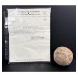 Babe Ruth Signed Autographed Softball