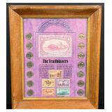 Trailblazers Buffalo Nickels Stamp and Coins