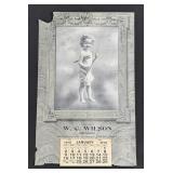 1910 Butte Montana W.C. Wilson Druggist Calendar