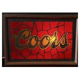 Coors Beer Lighted Bar Sign