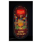 Schmidt Beer On Tap Lighted Bar Sign