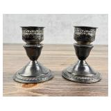 Weighted Sterling Silver Candlesticks