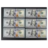 $600 Face Value $100 US Sequential Notes