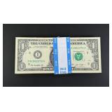 $100 Face Sequential $1 Bills Booklet Money Pad
