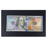 $100 Bank Note Ink Error Bill