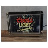 Coors Light Silver Bullet Lighted Beer Sign