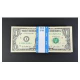 $100 Face Sequential $1 Bills Booklet Money Pad
