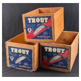 Trout Brand Lake Chelan Apple Crates
