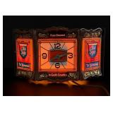 Heilemans Old Style Beer Lighted Clock Sign