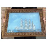 Victorian Clipper Ship Shadowbox Diorama
