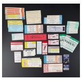 Collection of Event Ticket Stubs