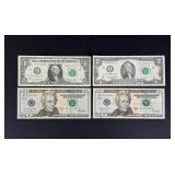 Collection of US Star Note Bills