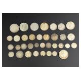 Collection of Silver Coins from Around the World