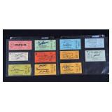 Group of Television Studio Tickets and Signatures