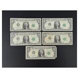 1963B $1 Joseph Barr US Bank Notes