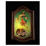 Blatz Beer Dancing Frau Lighted Beer Sign