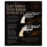 Clint Peoples Texas Ranger Engraved Pistol Set