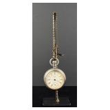 Waltham Crescent St. Coin Silver Pocket Watch