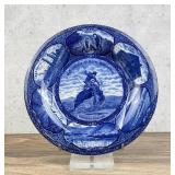 Butte Montana Broncho Busting Flow Blue Plate