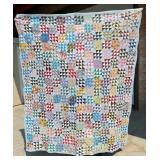 1930s Pinwheel Broken Dishes Quilt