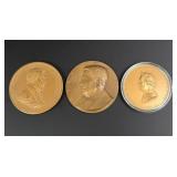 Collection of Bronze Table Medals