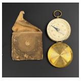 German Brass Pocket Compass