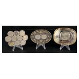 Collection of American Coin Cowboy Belt Buckles