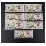 $350 Face Value $50 US Bank Star Note Bills
