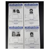 FBI Ten Most Wanted Fugitive Posters
