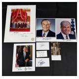 Group of Political Autographs Signatures