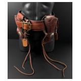 Jerry Stewart Leather Gunbelt and Double Holster
