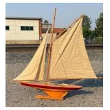 1895 Cup Racer Pond Yacht Sailboat